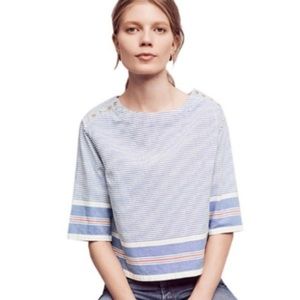 Maeve Nautical stripe shirt